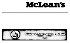 McLEAN'S & DESIGN