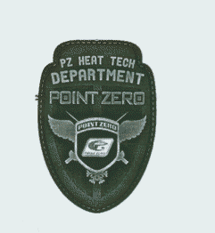 Patch with oval shape and rectangular shaped top.