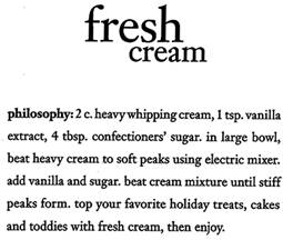 fresh cream & Prose Design