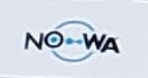 The words "NO" and "WA" linked by a blue circle from the letter O to A containing three blue dots.