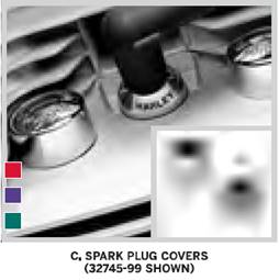 Photograph of a spark plug cover