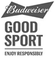 BUDWEISER GOOD SPORT ENJOY RESPONSIBLY & Bowtie Design