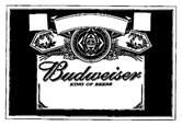 BUDWEISER in Script Label Design