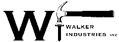 Letter 'W' with hammer and nail